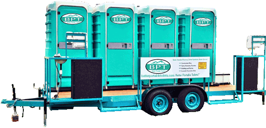Large Towable Toilet Trailer
